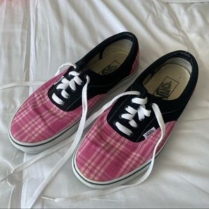 Pink and Black Vans